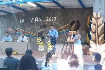 Pregón de La Viña a cargo del alcalde de Telde y actuación del humorista Maestro Florido (Foto Antonio Alí y TA)